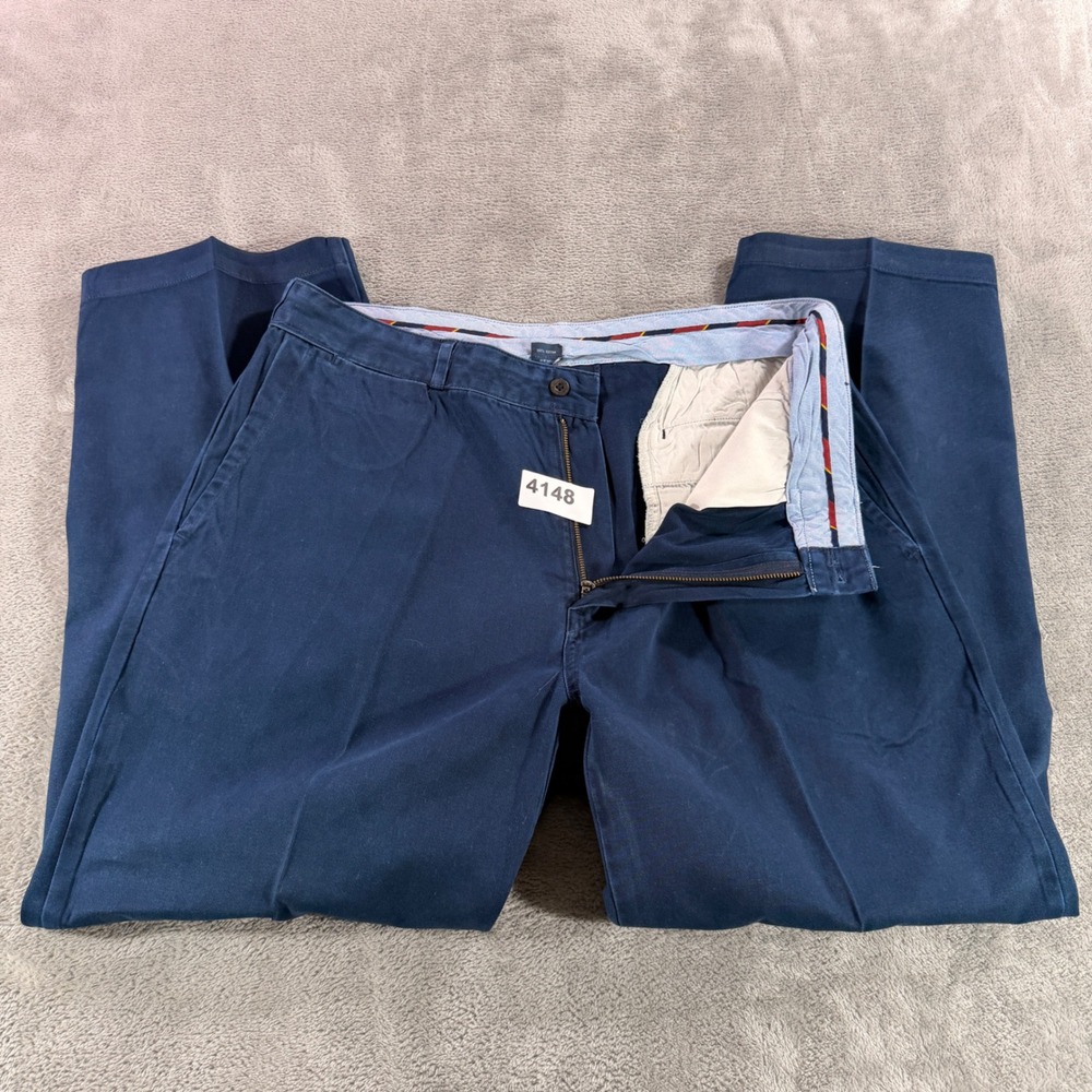Polo Ralph Lauren Chino Pants Men 37x29 Navy Blue GI Fit Straight Leg Cotton
